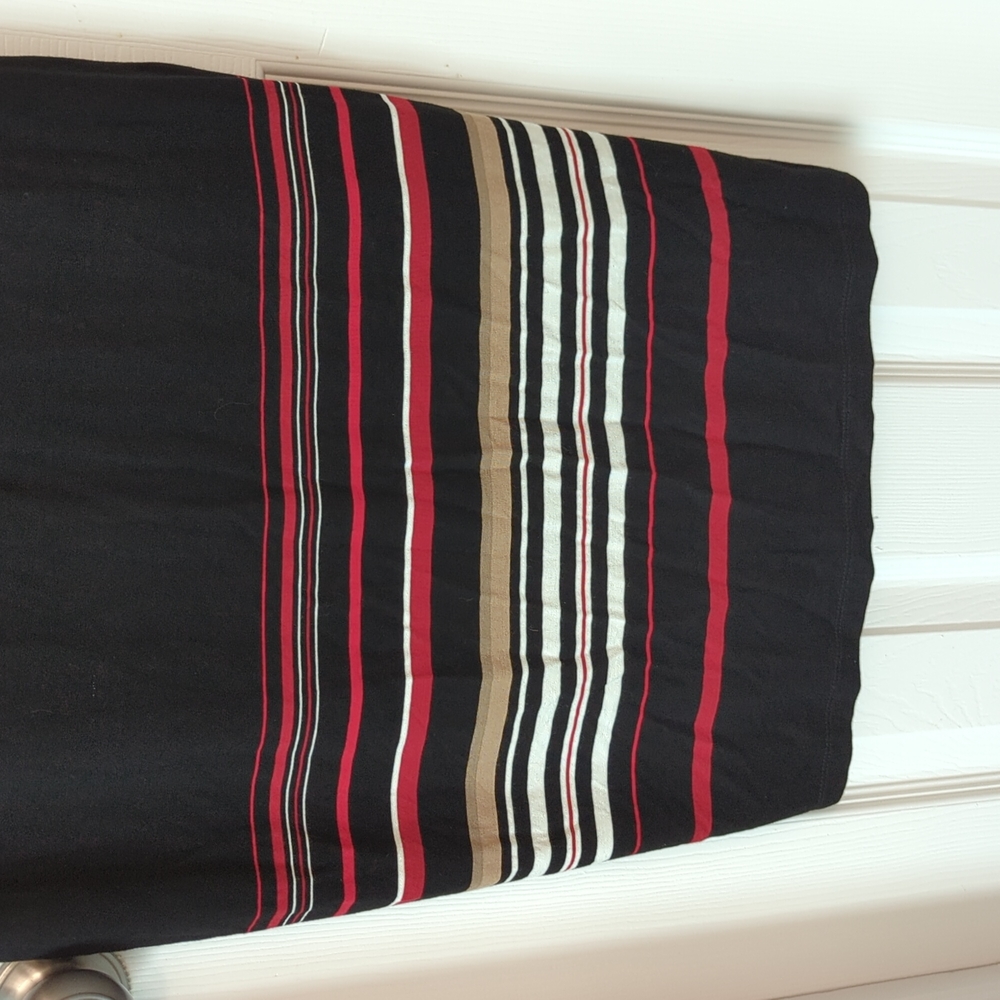 White House Black Market Black and Multicolor Striped Dress - Picture 4 of 9